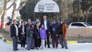 Alaşehir'de Zübeyde hanım parkı açıldı