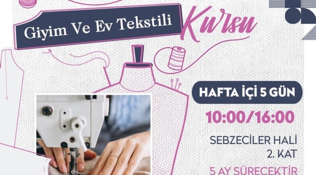 Belediyeden beceri kursu