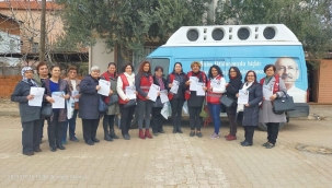 CHP'li kadınlar Ahmetli'de aile sigortasını anlattı