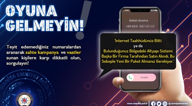 Dolandırıcılara karşı vatandaşlar uyarıldı