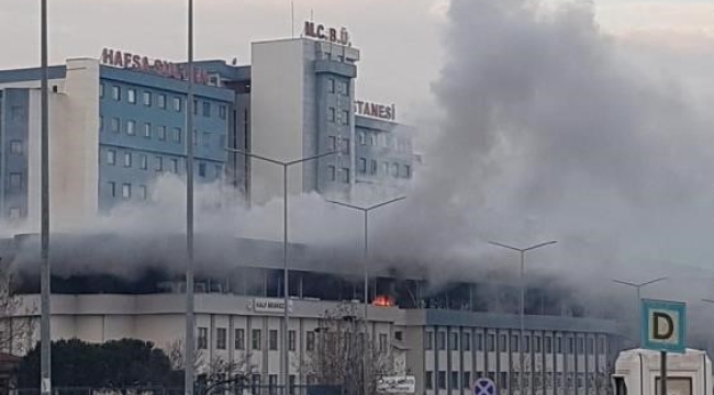Hastanede korkutan yangın