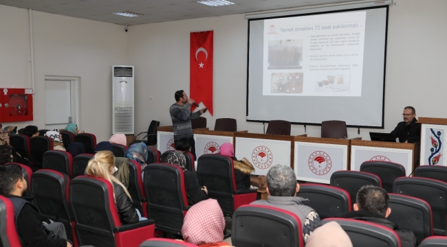 Kantin çalışanlarına hijyenik eğitim