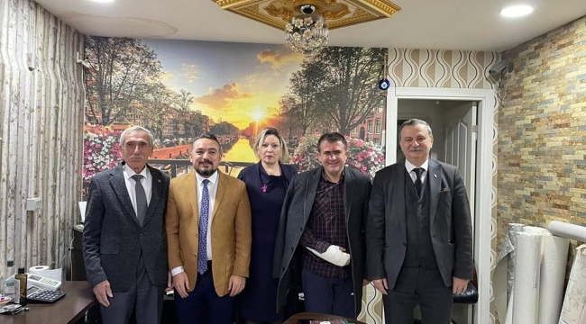 Kaza geçiren başkana ziyaret