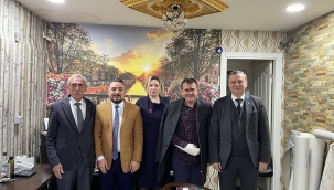 Kaza geçiren başkana ziyaret