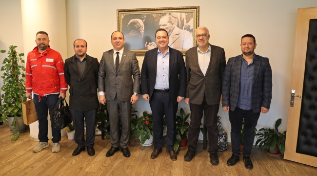 Kızılay yöneticileri başkan Dutlulu'yu ziyaret etti