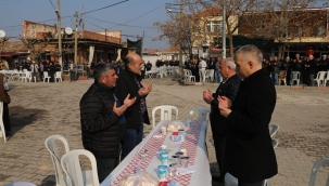 Müdür Öztürk yağmur duasına katıldı