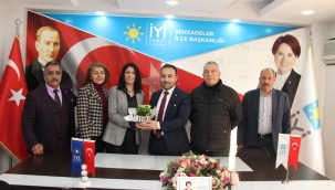 Muhtarlar iyi parti il başkanı İksir'i ziyaret etti