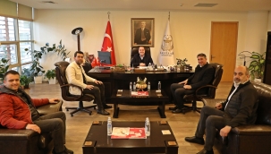 Oda başkanları başkan Dutlulu'yu ziyaret etti