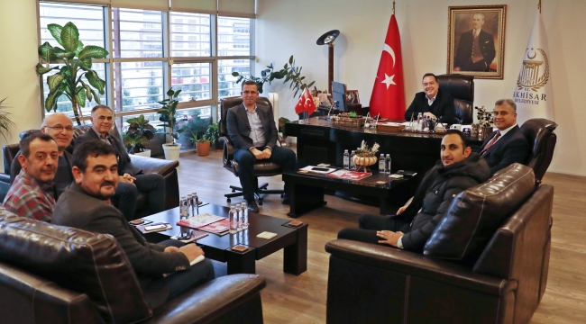 Sendikacılar başkan Dutlulu'yu ziyaret etti
