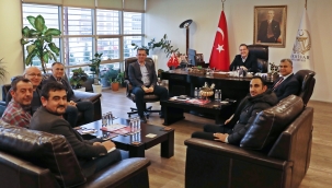 Sendikacılar başkan Dutlulu'yu ziyaret etti