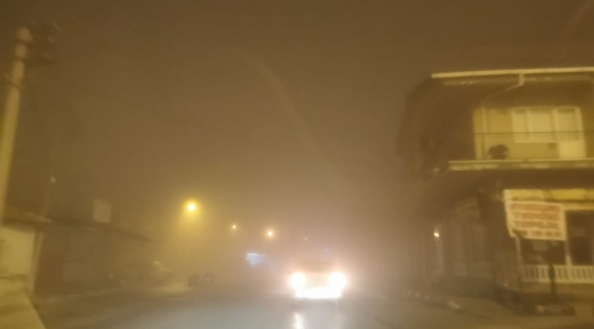 Sis kente yaşamı etkiliyor