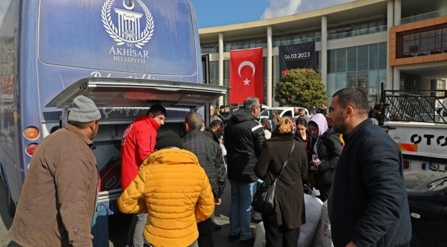 7 ilden gelen depremzedeler Akhisar'da 