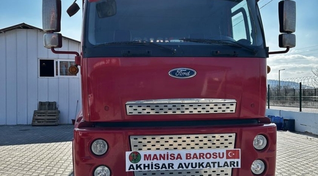 Akhisarlı avukatlar'dan 30 çadır,6 tuvalet yardımı