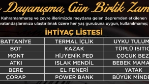 Alaşehir Belediyesi'nden depremzedelere yardım çağrısı