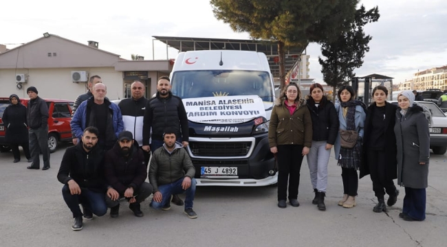 Alaşehir belediyesi sağlık ekipleri yola çıktı