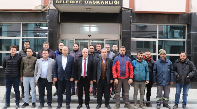 Başkan Bilgin uğurladı