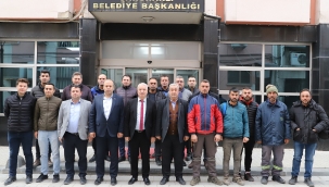 Başkan Bilgin uğurladı