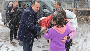 Başkan Dutlulu,karkış demeden çalışıyor