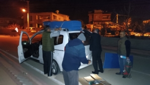 CHP adayı Balaban, soğukta titreyen depremzellerin yardımına koştu