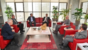 CHP'li Dutlulu ve Öküzcüoğlu başkan Ergün'ü ziyaret etti