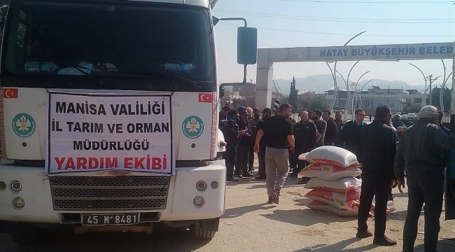 Deprem bölgesindeki üreticilere yem desteği