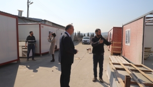 Depremzedeler için konteyner kent kuruluyor