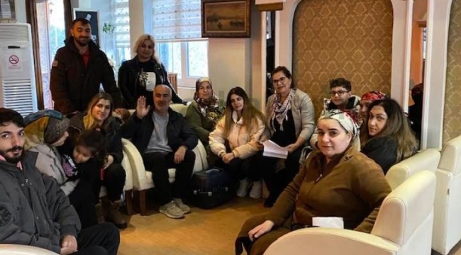 Hataylı depremzede aileler otele yerleştirildi
