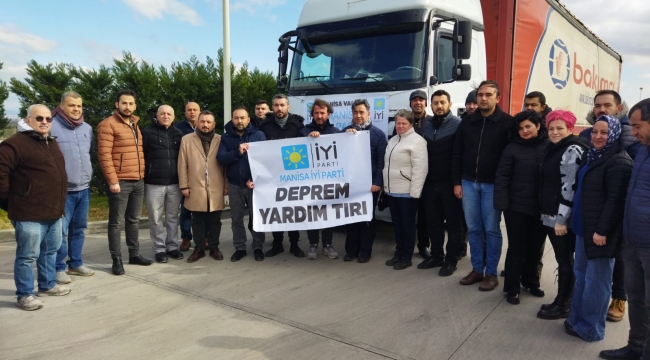 İYİ partiden Adıyaman ve Hatay'a yardım eli
