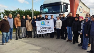 İYİ partiden Adıyaman ve Hatay'a yardım eli