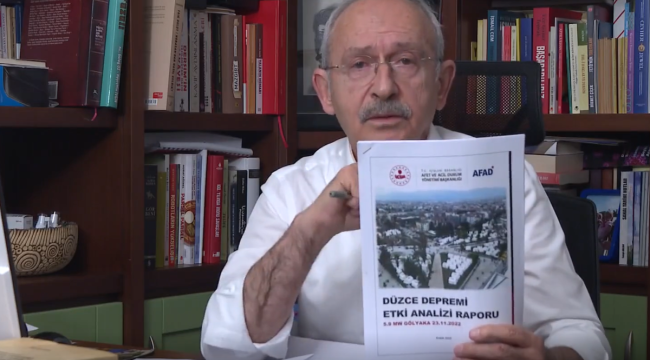 Kılıçdaroğlu AFAD raporunu açıkladı