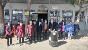 Öğrenciler ürettikleri sobaları depremzedelere gönderdi