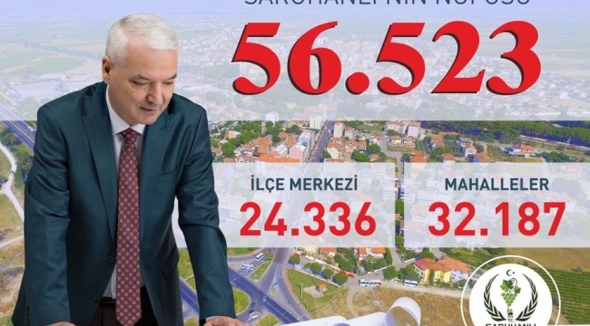 Saruhanlı merkezin nüfusu arttı, mahallelerin azaldı 