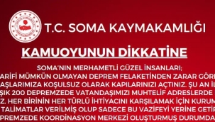 Soma'ya 200 depremzede aile geldi