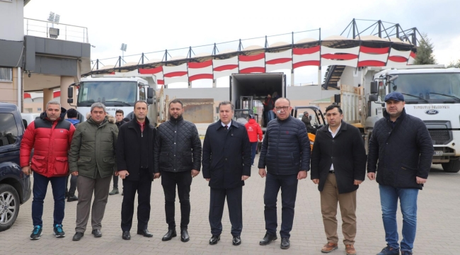 Turgutlu'dan 20 tır yardım