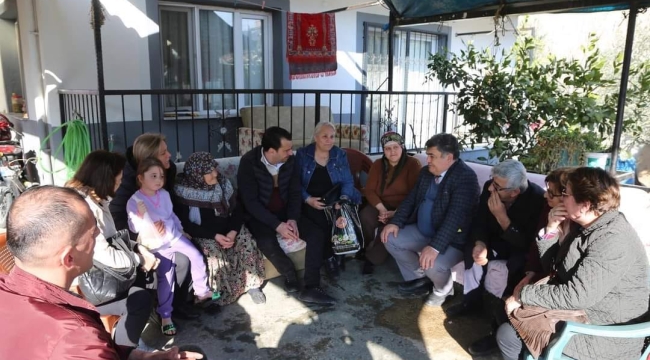 Turgutluya yerleşen afetzedelerin yardımına CHP'liler koştu