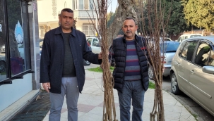 Üreticilere meyve fidanı dağıtıldı