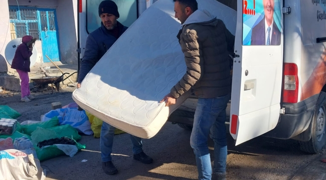 Yardımlar afetzedelere dağıtıldı