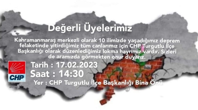 Yaşamını yitiren depremzedeler için hayır lokması