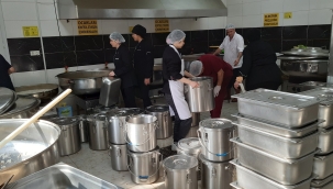  60'a yakın okulun yemek ihtiyacı Hafsa sultan MTAL karşılıyor