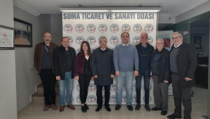 ADD yöneticileri Soma TSO başkanı Doğan'ı ziyaret etti