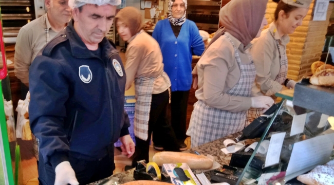 Akhisar'da fırınlarda hijyen ve gramaj denetimi