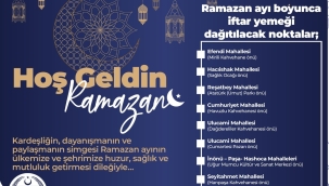 Akhisar'da iftar sofralarının kurulacağı yerler açıklandı