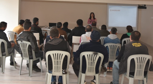 Alaşehir belediyesinde kurum içi iş sağlığı eğitimi
