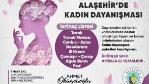 Alaşehir'de kadın dayanışması
