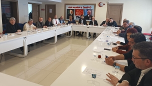 CHP'li ilçe başkanlarından seçim toplantısı