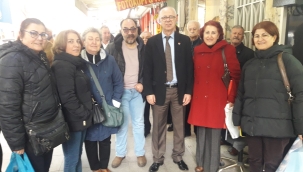 CHP'lilerin Salihli'de esnaf ziyareti