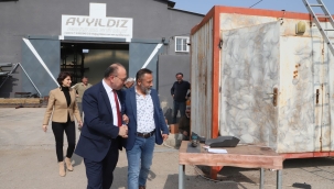 Deprem bölgesinde 'turgutlu sokağı' çalışması