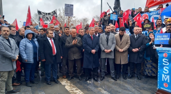 Hak arayan staj mağdurlarına Gelecek parti desteği