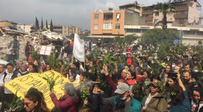 Hatay'da 'hakkımızı helal' etmiyoruz yürüyüşü