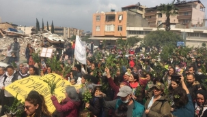 Hatay'da 'hakkımızı helal' etmiyoruz yürüyüşü